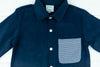 Boys Navy Corduroy Shirt Only