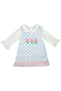 Girls Reversible Heart/Flower Dress