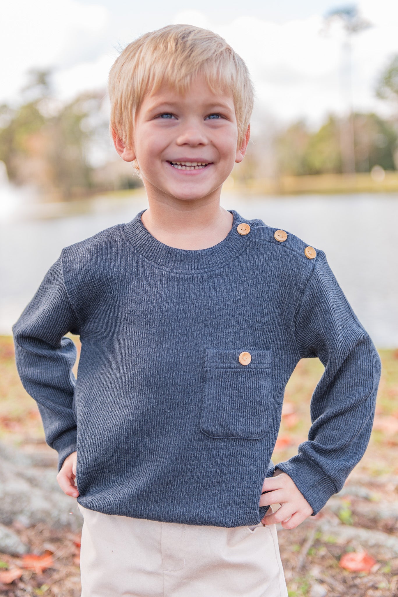 Boys Winter Navy Pullover