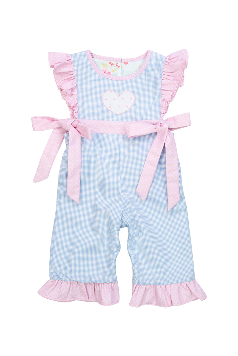 Girls Winter Reversible Long Romper