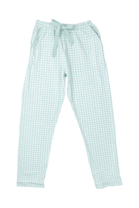 Mom Sage Check PJ Pants Only