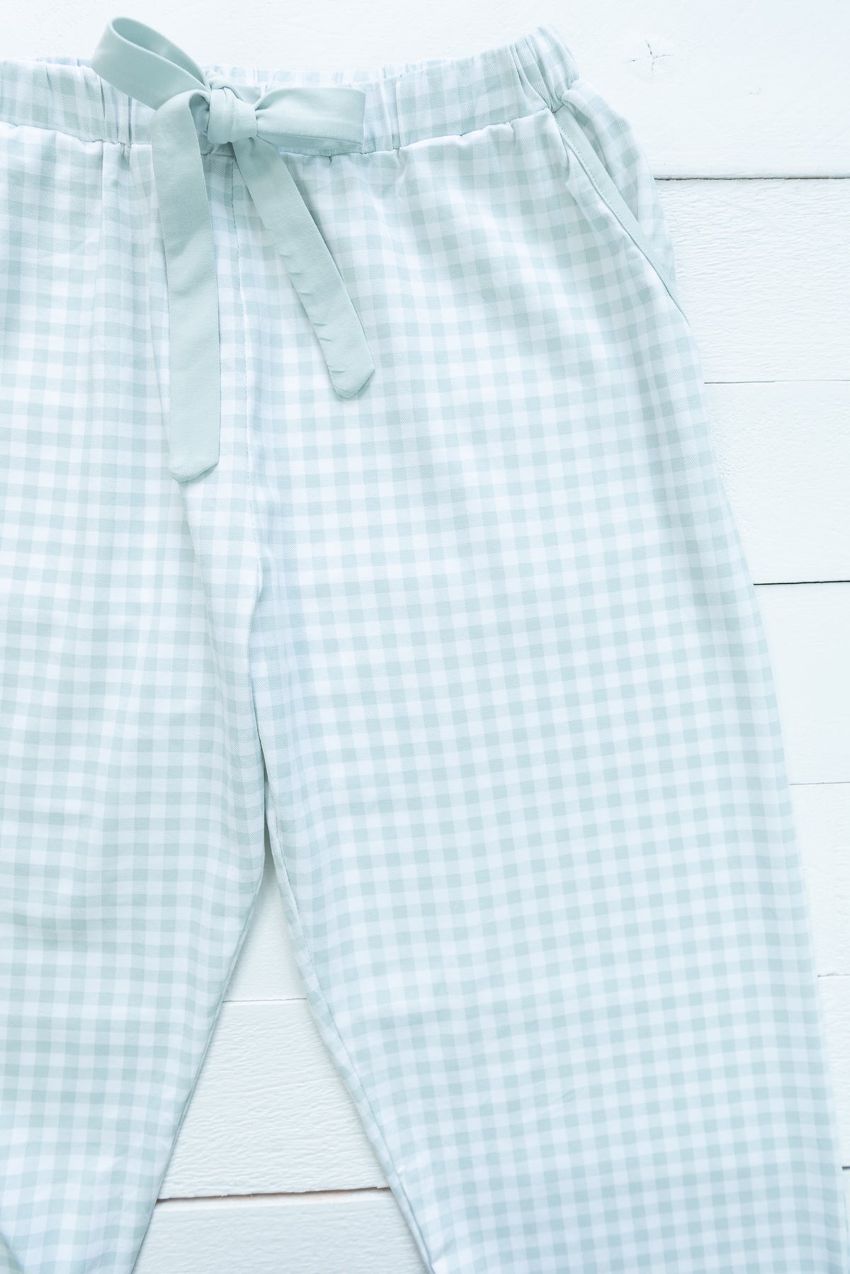 Mom Sage Check PJ Pants Only