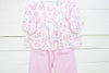 Girls Spring Blossom Pants Set