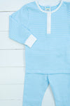 Blue Stripe PJ Pants Set