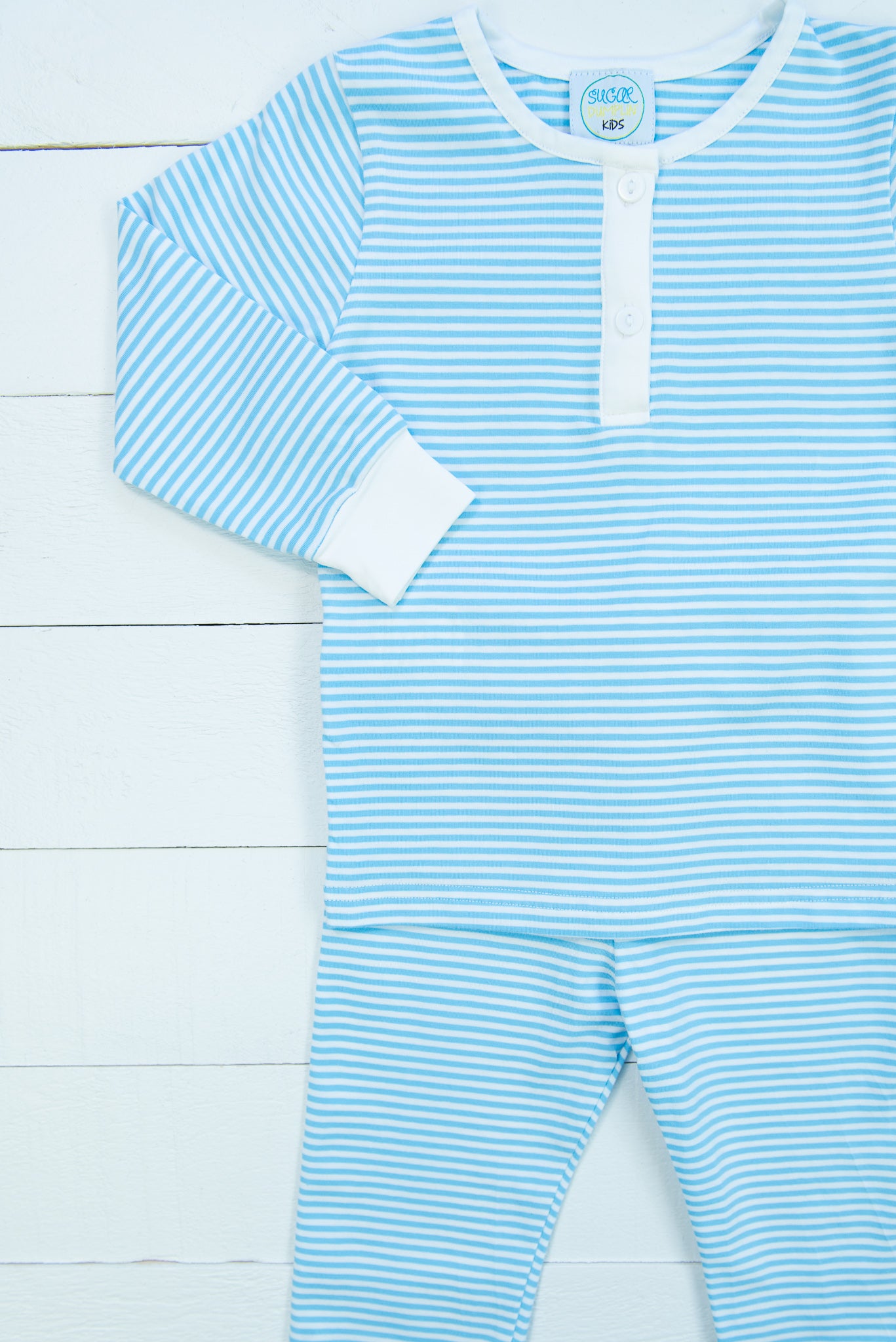 Blue Stripe PJ Pants Set