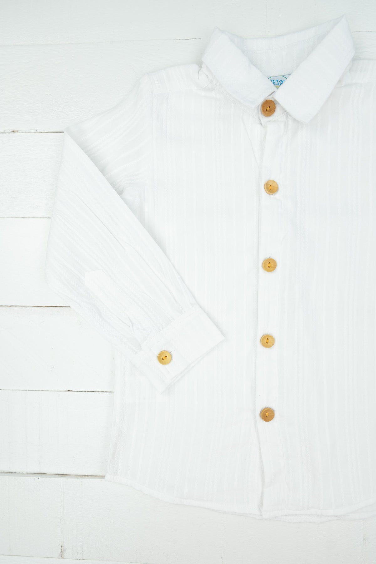 Boys White Linen Shirt Only