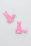 Glitter Bunny Ribbon Art Clip