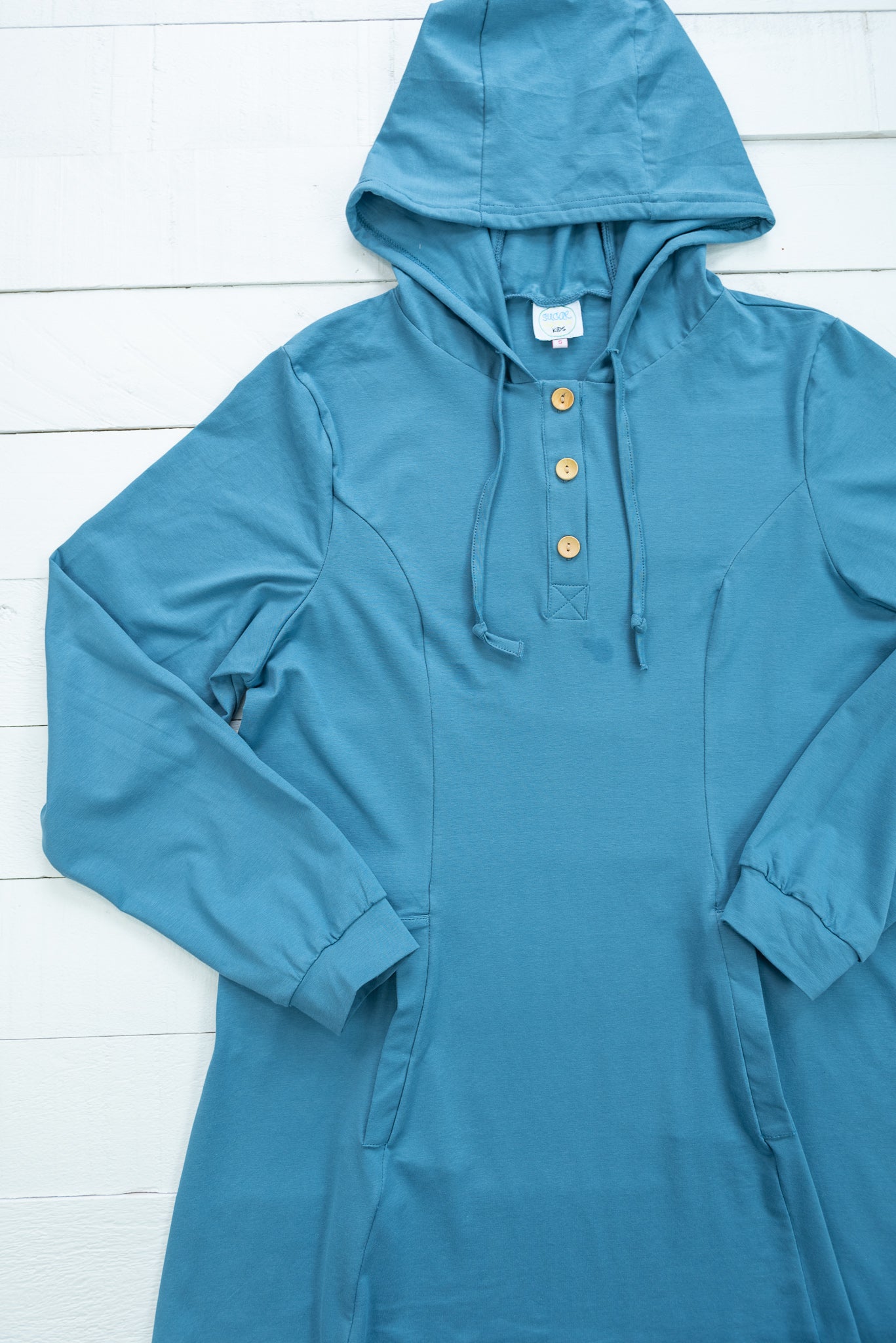 Mom Blue Stone Hooded Pullover