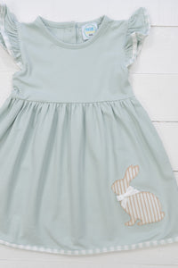 Girls Stripe Bunny Dress