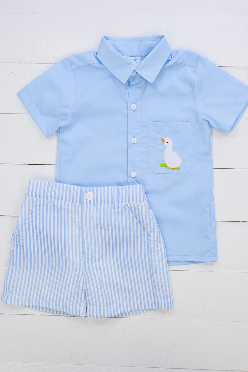 Boys Duck Shorts Set