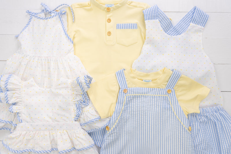 Boys Precious Pastels Overalls Set