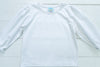 Girls Knit White Long Sleeve Shirt Only