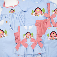 Girls Barnyard Diaper Set