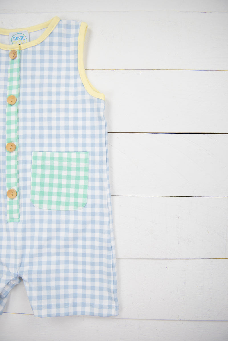 Boys Color Block Shortall