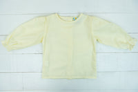 Girls Woven Cream Long Sleeve Shirt Only