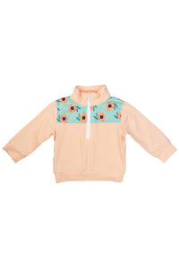 Mom Peach Floral Pullover