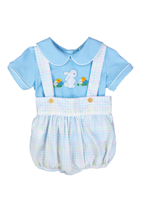 Boys French Knot Bunny Bubble Set