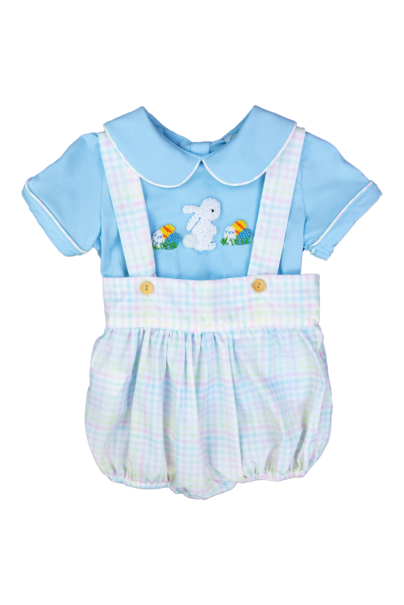 Boys French Knot Bunny Bubble Set