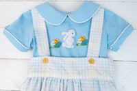 Boys French Knot Bunny Bubble Set