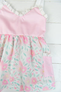 Girls Pink Floral Dress