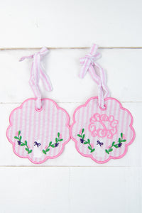 Floral Bunny Easter Basket Tag