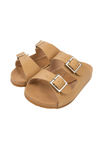 Kimey Couro Sandal - Amendoa