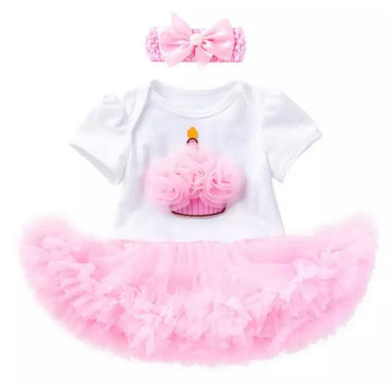 Cupcake Tutu Onesie With Headband