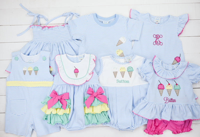 Girls Ice Cream Shop Short Set