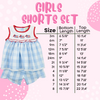 Girls Flamingo Shorts Set