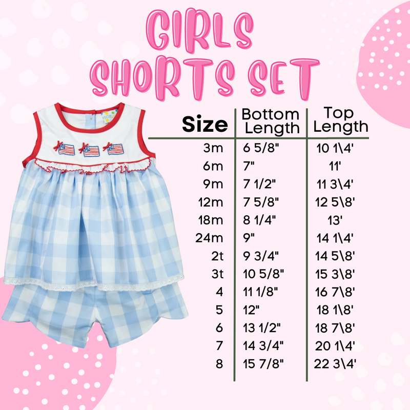Girls Flamingo Shorts Set
